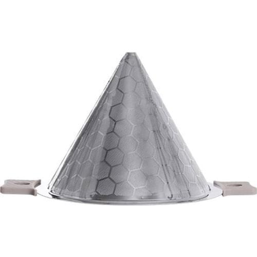 Stainless Steel Double-Layer Tea Strainer, Coffee Dripper, Measuring Cup Tea Funnel Cone Superfine Strainer Tea Filter