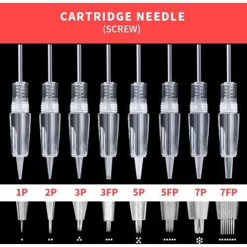 Permanent Makeup Cartridge Needle 1D 1P 3P 5P 3F 5F 7F Eyebrow Sterilize Disposable High Quality Tattoo Eyeliner PMU Accessories