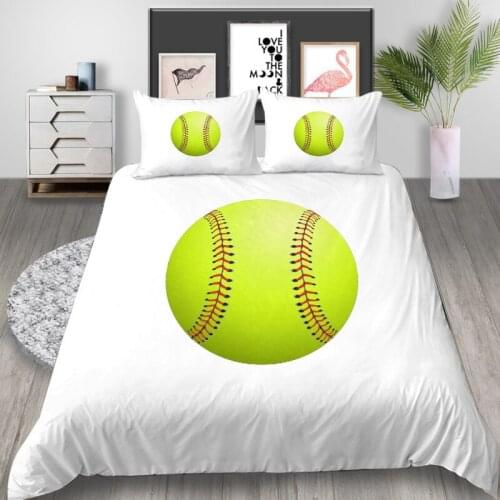 Thumbedding King Size Bedding Set Tennis Simple Classic Duvet Cover White Queen Twin Full Single Double Unique Design Bed Set