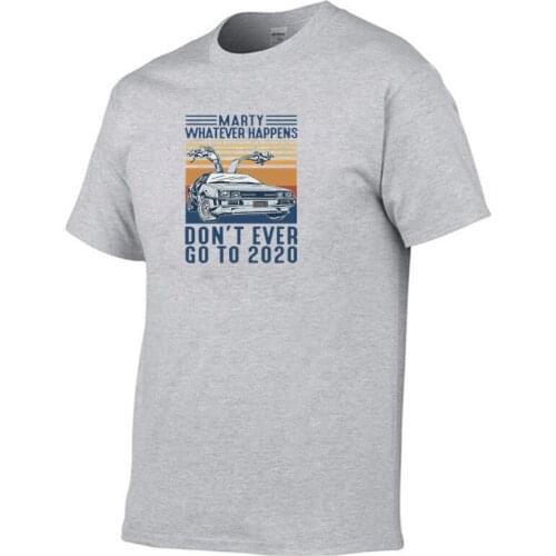 2021 summer casual comfortable loose mens and womens tops T-shirt bottoming shirt Marty will never go no matter what happens