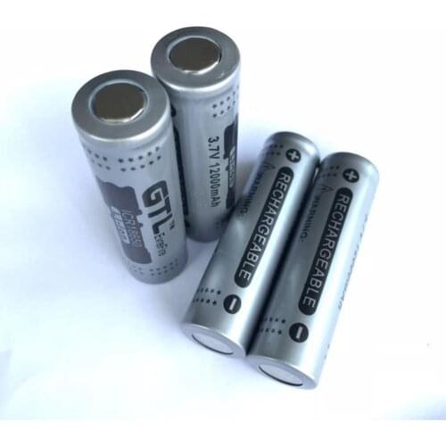 GTL 18650 Battery 3.7V 12000mah lithium batteria rechargeable lithium battery Torch Accumulator Cells