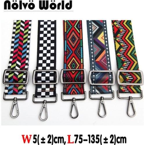 Max 135*5cm new arrive bohemian colorful women handbag strap chic ladies shoulder bag belts bags strap replacement
