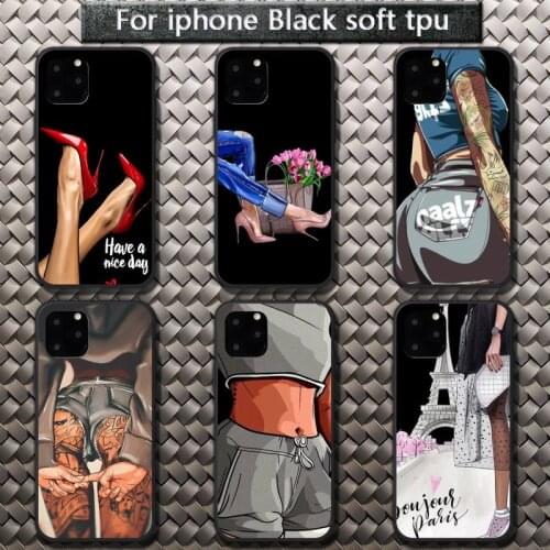 Fashion Women Phone Case for iPhone 8 7 6 6S Plus X 5S SE 2020 XR 11 12 Pro mini pro XS MAX