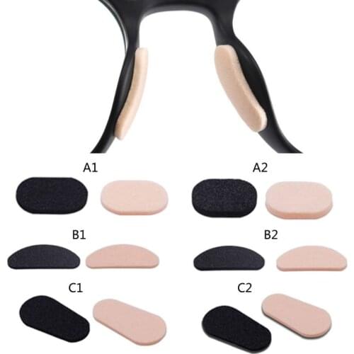652F 40Pcs Soft Foam Nose Pads Self Adhesive Eyeglass EVA Nose Pads Anti-Slip Glasses No Makeup Nose Pads Eyeglasses Nosepads