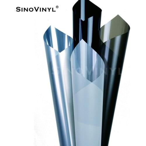 SINOVINYL Newest UV-blocking Dark Black Car Window Glass Tint Wrapping Film
