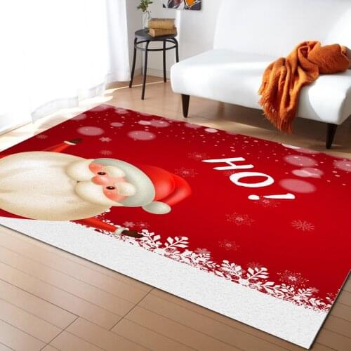 Christmas Santa Snowflake Carpet Bedroom Room Bedside Blanket Rug for Living Room Cloakroom Carpet Bedroom Decor