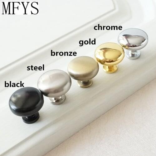 Dresser Drawer Knobs Kitchen Cabinet Knobs Pulls Drawer Pull Handles Furniture Hardware Black Gold Bronze Steel Silver