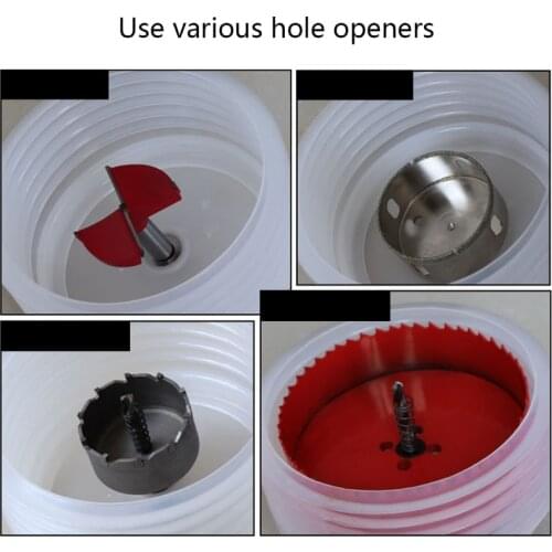 Downlight Spotlight Hole Saw Dust Cover Metal Drill Dust Collector Electric Hammer Drill Tool Dustproof Device、 667B