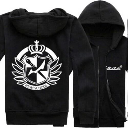 New Spring/Fall Danganronpa Hoodie Anime monokuma hoodied Coat Men Women cotton Long Sleeve Sweatshirt