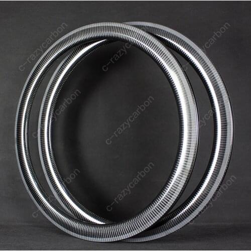 Carbon Road Rims 3K Twill Carbon Road Cycle Bicycle Gravel T700C Road Rim 30/35/38/50/60/90mm Best Carbon Bicycle Rim