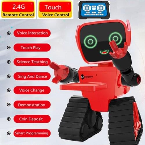 Intelligent Smart Robot Can Singing Dancing Voice Story Recording Save Money Programming Touch Sensor Robot Carry Thing Gift Toy