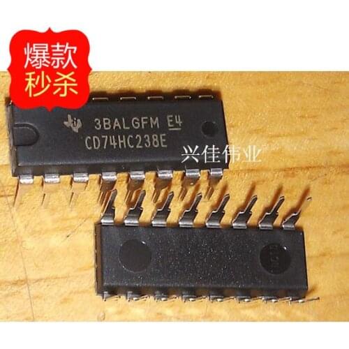 10PCS New original authentic CD74HC238E DIP16 3- to -8 line decoder / demultiplexer