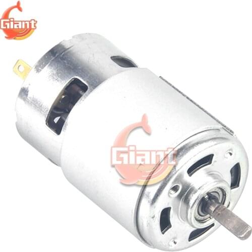 5PCS 775 DC Motor DC 12V 24V Large Torque High Power Tool Ball Bearing 12000RPM Low Noise lectronic Component Motor
