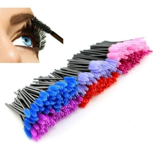 50pcs Disposable Eyelash Brush Lip Brush Lash Extension Mascara Applicator Eyelash Brushes Mascara Wands Cosmetics Make Up tool