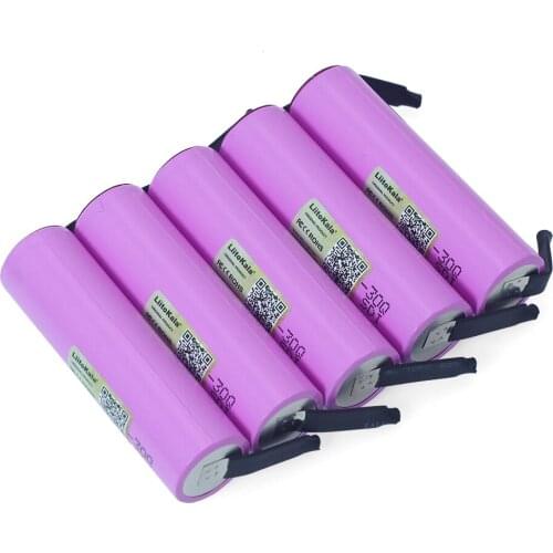 6pcs/LOT Liitokala 3.7V INR18650 30Q li-lon Rechargeable battery 3000mAh batteries +DIY Nickel