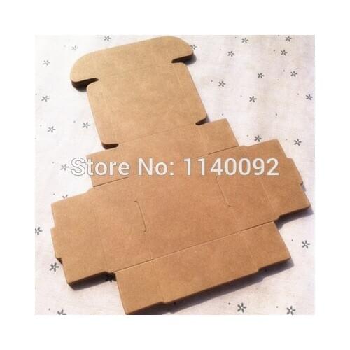 Free shipping 50 pcs a lot 7.3.x5.8x2.6cm retro kraft packing box/trusty cardcase/cosmetics paper box/handmade soap box/gift box