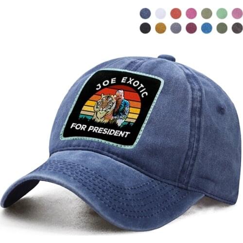 Joe Exotic For Presiden Tiger King Baseball Cap Dad Trucker Solid Snapback Hat Woman Ponytail Berets Caps Casquette Gorras Hats