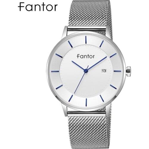 Fantor Luxury Brand Minimalist Classic Man Wrist Waterproof Date Slim Thin Quartz Watch for Men