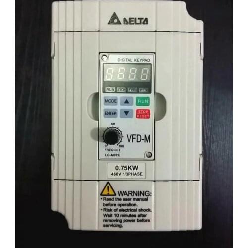 Delta inverter VFD007M43B three-phase 380V 220V 0.75KW