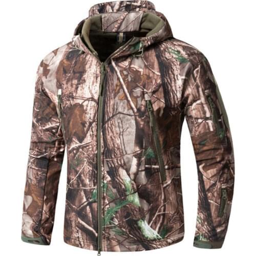 Winter TAD Thermal Army Camouflage Waterproof Hiking Jackets Outdoor Tactical Military Fleece Warm Windproof Jackets 5XL Coat