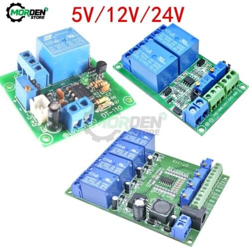 LM393 5V/12V/24V Voltage Comparator Relay Module 1/2/4 Channel Volt Comparison Board for Automotive Circuit Modification Circuit