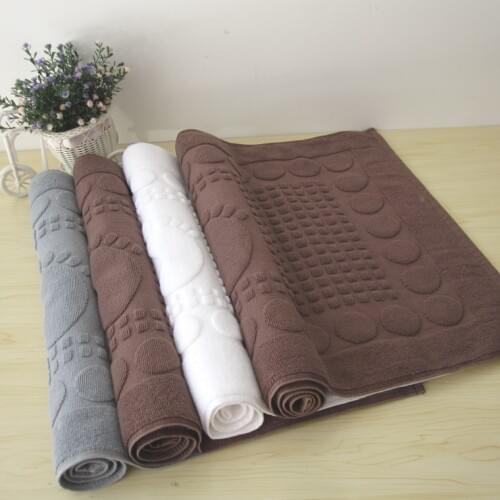 Better Quality Floor Towel 100% cotton floor mat Hotel Towel Yoga Mat Bathroom antislip Doormat Living Room 50*80cm