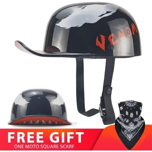 Unisex Half Face Motorcycle Helmets German Retro Vintage Chopper Cruiser Biker Helmets Bicycle Casque Moto Crash Helmet For Men