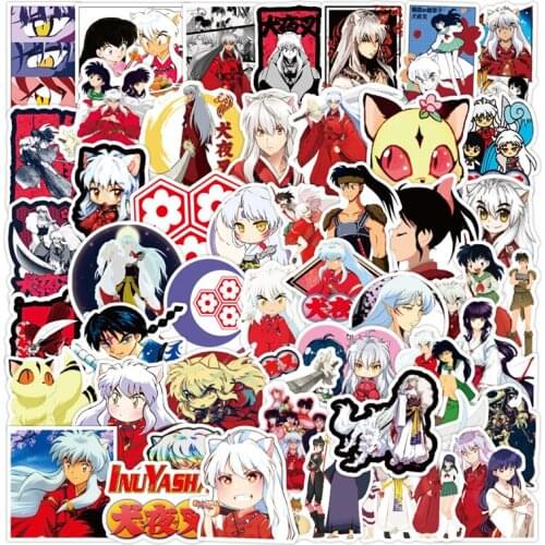 50pcs Japanese Anime Cartoon Anime Waterproof Sunscreen Luggage Guitar Notebook Skateboard Sticker Childrens Gift