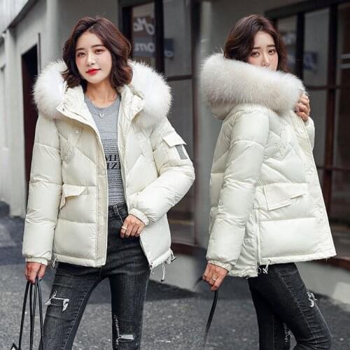 2021 Winter Parkas Women Pure Color Fashion Zipper Jacket Coat Casual Thick Warm Pocket Hooded Outerwear Female Winter Coat