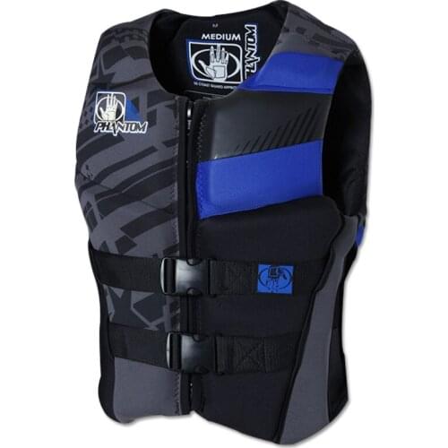 Outdoor Rafting Neoprene Life Jacket Adult Safety Life Vest Water Sports Fishing Kayaking Boating Swimming Drifting Tight Wear