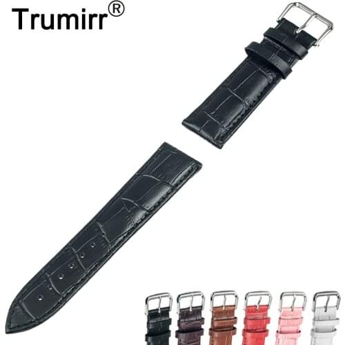 22mm 24mm Genuine Leather Watchband Stainless Steel Buckle Strap for Panerai PAM Luminor Radiomir Watch Band Wrist Belt Bracelet