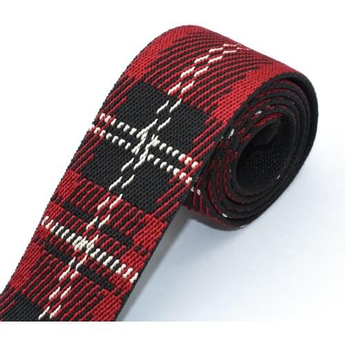 38mm Red Webbing Ethnic Ribbon Belt Bag Strap Purse Lanyard Webbing Leash Webbing Woven Belt Key Fob Hardware Craft Supplies