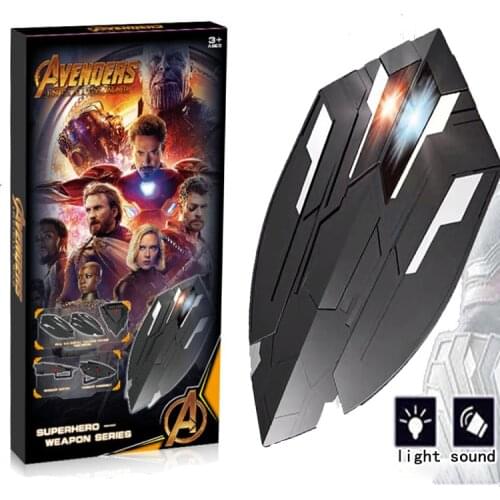 Marvel Avengers Super Hero Captain American Claw Shield With Light Sound Deformation Cosplay Party Prop Gift Children Toy Model