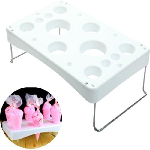 Folding Cake Pastry Bag Rack Pastry Bag Stand Pastry Bag Holder Cream Work Table Holder Cake Decor Tool Storage For Cream Pastry
