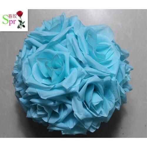 SPR Bride holding ball-14 color-15cm 10pcs/lot wedding kissing flower ball party decoraion Hotel Arcade ornaments