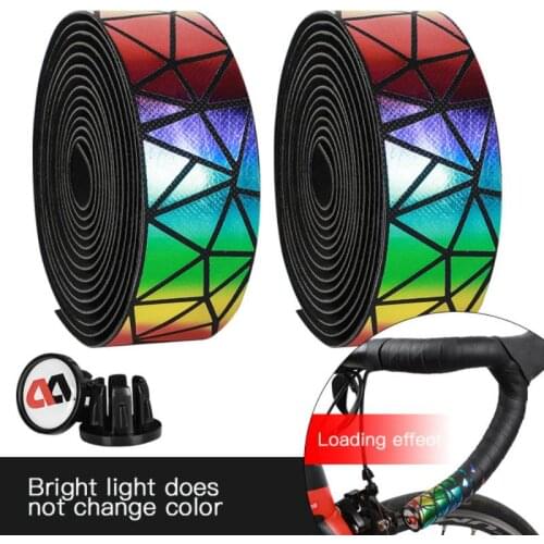 Bicycle Handband Road Bike Colorful Handlebar Straps Shock Absorption PU Non-slip Cycling Handlebar Wrap MTB Riding Equipment
