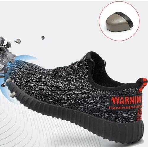 Safety shoes Construction Mens Outdoor Steel Toe Cap Shoes Mens Puncture Proof High Quality Lightweight Work Boots