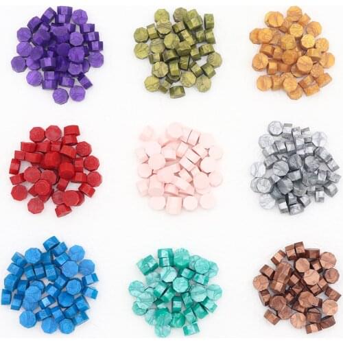 100pcs Sealing Wax Multicolor Wax Seal Beads for diy lovers craft Wedding Invitation Envelop Gift Wrapping