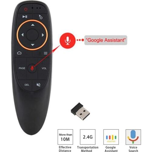 2.4G Wireless G10 Voice air mouse remote control Intelligent Voice Control &IR Learning 6-axis Gyroscope for TV box/Smart TV