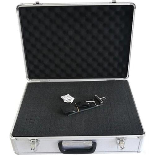 460x332x150mm Portable aluminum alloy tool box Document storage box Suitcase Hardware equipment instrument case with sponge