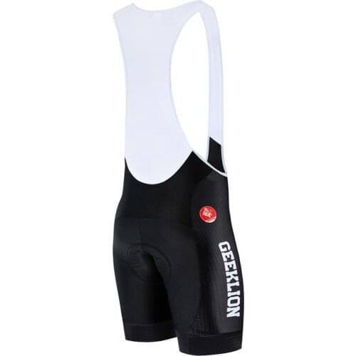 Geeklion Pro Quick Dry Bib Short Anti-High Presure Sponge CoolMax Pad Bike-Tights Ciclismo Ropa Culotte MTB Bicycle Pants