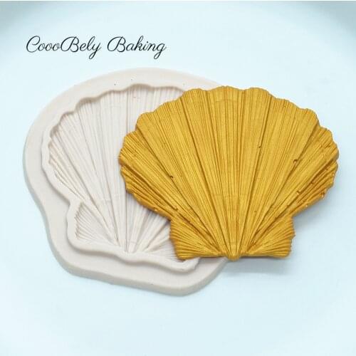 Luyou 1pc Seashell Design Fondant Silicone Cake Molds Soap Chocolate Mould Cake Decorating Tools Baking Accessories FM2006