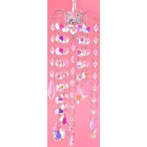 Chandelier Windbell Ab Paint Crystal Prism Hanging Sunvisor Rainbow Chaser Curtain Pendant Home Decor Gift