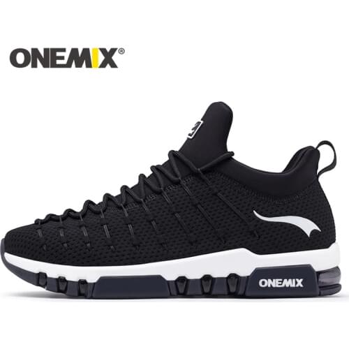 ONEMIX Men HIgh Top Sneakers New Fashion Running Shoes Womens Sport Shoes Outdoor Man Wearable Anti-Slip Height Tennis Shoes