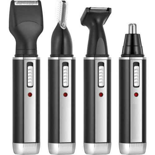 Original rechargeable 4in1 micro hair trimmer for men electric shaver beard trimer nose ear eyebrow trimmer for nose cuts