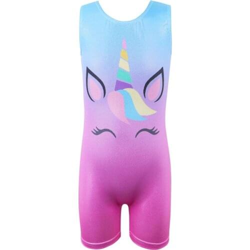 BAOHULU 3-11 Years Kids Gymnastics Leotards with Shorts Practice Outfit Girls Sleeveless Ballet Leotard One Piece Child Biketard