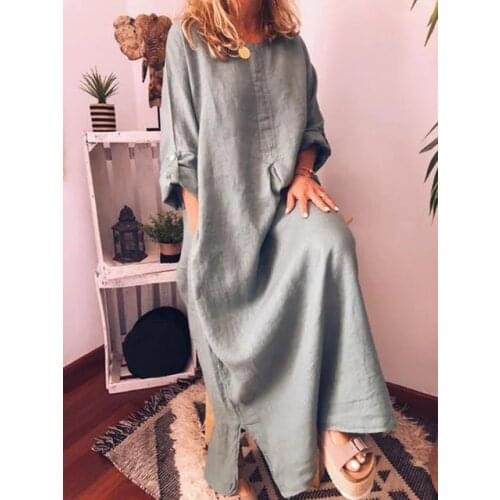 Vintage Muslim Dress Women Sexy Spring Summer Moroccan Kaftan Abayas Vacation Beach Party Club Dresses Ramadan Islamic Clothing