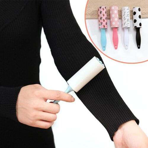 Portable Cleaning Device Clothes Coat Sticky Lint Roller Tear-out Sticky Paper Roller Dust Cleaner Mini Clothes sticky hair