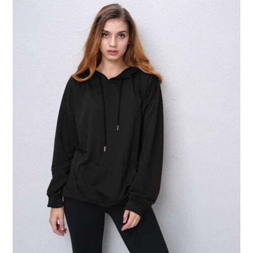 Plus Size S-5XL 2018 Women Solid Hoodie Sweatshirt Casual Long Sleeve Hooded Pullovers Autumn Spring Army Green Hoodies Female