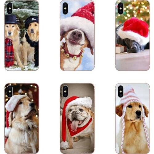 Christmas Dog Hat Soft Phone Capa For Xiaomi Mi note 9 10 mi10 mi9 mi8 pro lite SE Mi A1 A2 A3 CC9 CC9E 9T